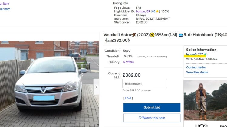 Vauxhall Astra🦅 (2007)☣️1598cc[1.6i] 🚘5-dr Hatchback {119,406miles}《🏷from £402.00》