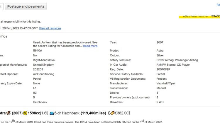 Vauxhall Astra🦅 (2007)☣️1598cc[1.6i] 🚘5-dr Hatchback {119,406miles}《🏷from £402.00》