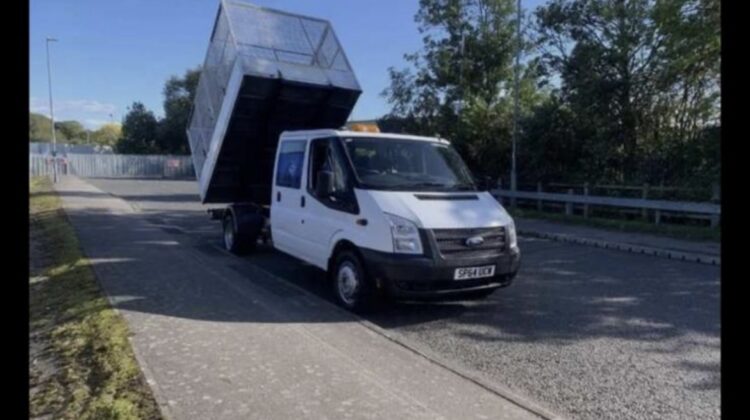 Crew Cab Ford Transit Box Tipper