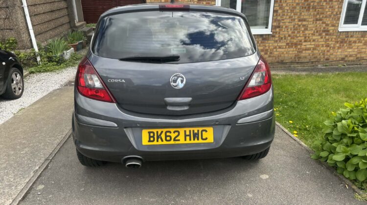 Vauxhall Corsa 1.2 2012 plate car